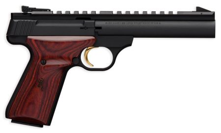 Browning - Browning Buck Mark Field Target .22 LR Semi-Auto Pistol with Matte Blue Finish and Laminate Cocobolo Grips