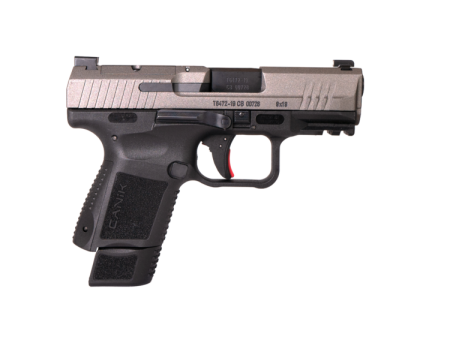 CANIK - CANIK TP9 Elite SC Tungsten Grey Cerakote 9mm Semi-Auto Pistol with Warren Tactical Sights and IWB/OWB Holster