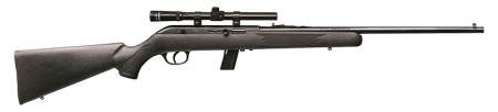Savage Arms - Savage Arms 64 FXP Semi-Auto .22 LR Rifle with Scope and Synthetic Stock