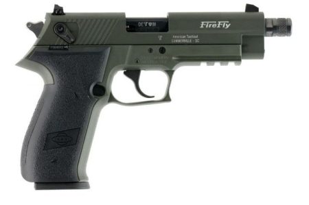 American Tactical Inc - American Tactical Inc GSG Firefly .22 LR Semi-Auto Pistol with OD Green Cerakote Finish
