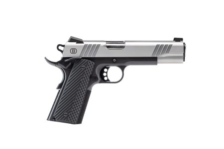 Bersa - Bersa 1911 45 ACP Semi-Auto Pistol with Brushed Stainless Steel Finish and Night Sights