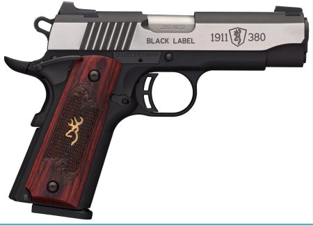 Browning - Browning 1911-380 Medallion Pro Semi-Auto Pistol with 8-Round Magazines and Blackened Stainless Finish