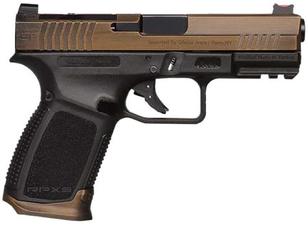 Gforce Arms - Gforce Arms Exodus 9mm Semi-Auto Pistol with Bronze Finish and Glock Fiber Optic Sights