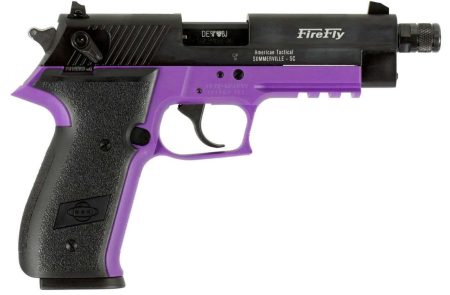 American Tactical Inc - American Tactical Inc GSG Firefly 22LR Semi-Auto Pistol with Purple Finish and 13+1 Capacity