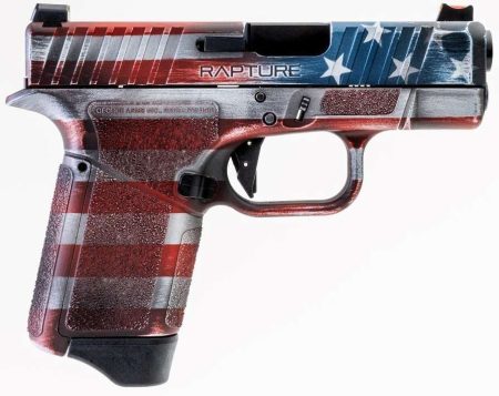Gforce Arms - Gforce Arms RAPTURE 9mm Semi-Auto Pistol with American Flag Cerakote Finish and Fiber Optic Sights