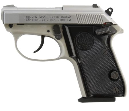 Beretta - Beretta 3032 Tomcat Inox 32 ACP Semi-Auto Pistol with Tip-Up Barrel and Recessed Mag Release