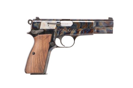 Military Armament Corp - Military Armament Corp Inglis GP-35 9mm Semi-Auto Pistol with Walnut Grips and Color Case Hardened Finish