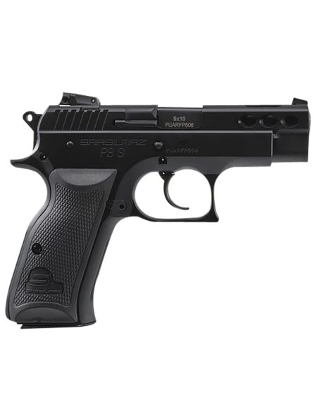 SAR Firearms - SAR Firearms P8S Compact 9mm Semi-Auto Pistol with Adjustable Sights and 17+1 Capacity