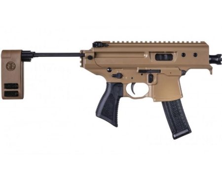 SIG SAUER - SIG SAUER MPX Copperhead 9mm Semi-Auto Pistol with Pivoting Contour Brace and Cerakote Finish