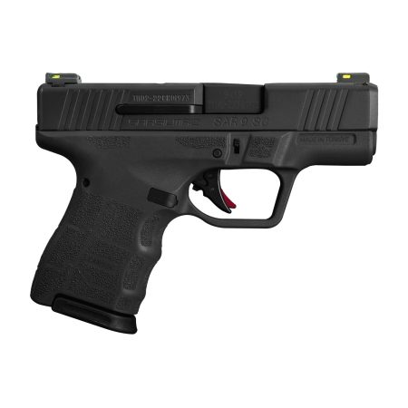 SAR Firearms - SAR Firearms SAR9 SC 9mm Semi-Auto Pistol with Tritium Night Sights and Black Cerakote Finish