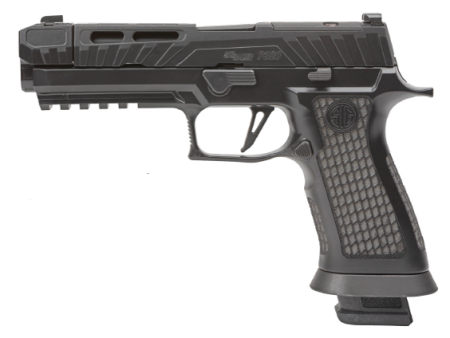 SIG SAUER - SIG SAUER P320 Spectre Comp Blackout 9mm Semi-Auto Pistol with XRay3 Sights and Tungsten Grip Module