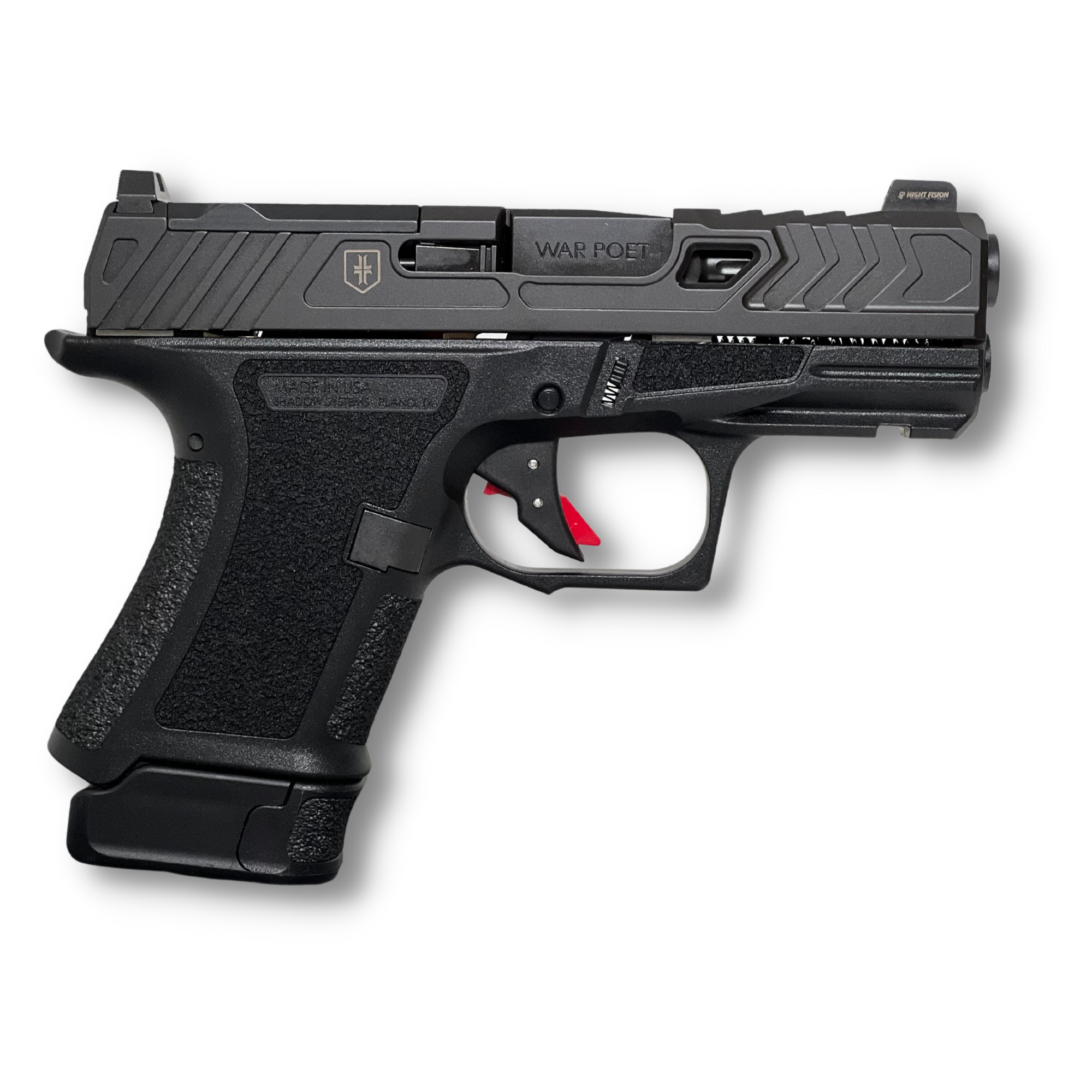 Shadow Systems - Shadow Systems CR920 War Poet 9mm Semi-Auto Pistol with 13+1 Capacity and Black Nitride Finish