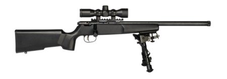 Savage Arms - Savage Arms Rascal TGT XP .22 LR Bolt Action Rifle with Scope and Bipod