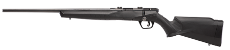Savage Arms - Savage Arms B17F Left Hand Bolt Action Rifle in 17 HMR with Synthetic Stock and Matte Blue Finish