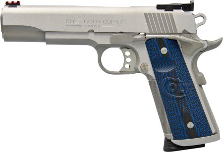Colt - Colt Gold Cup Trophy 9mm Semi-Auto Pistol with Fiber Optic and Bomar Sights