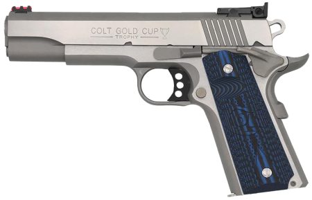 Colt - Colt Gold Cup Lite .38 Super Semi-Auto Pistol with Brushed Stainless Steel Finish