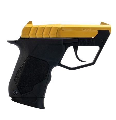 Taurus - Taurus 22TUC .22 LR Semi-Auto Pistol with Gold PVD Finish and Fixed Orange Dot Sights