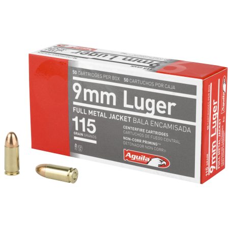 Aguila Ammunition - Aguila Ammunition 9mm 115-Grain FMJ Pistol Cartridges (50/Box, 1000/Case)