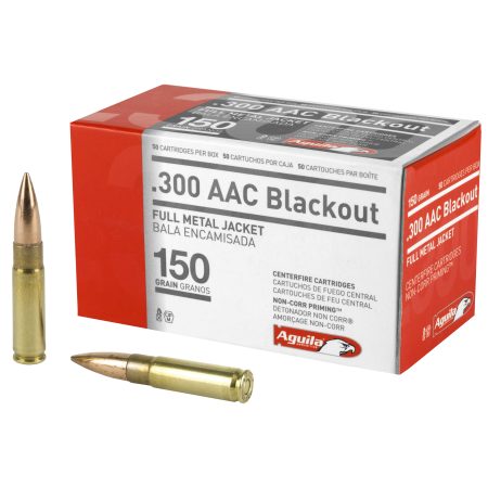 Aguila Ammunition - Aguila Ammunition 300 Blackout 150-Grain FMJ Rifle Rounds (50/Box, 1000/Case)