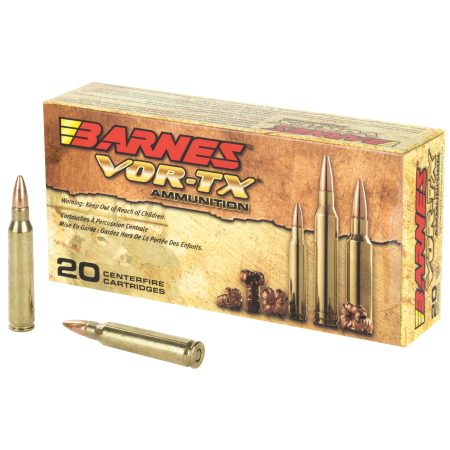 Barnes - Barnes VOR-TX .223 Remington 55 Grain TSX Full Boar Ammunition - 20 Rounds