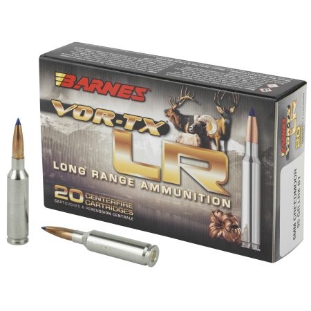 Barnes - Barnes VOR-TX Long Range 6mm Creedmoor 95-Grain LRX Ammunition - 20 Rounds Box