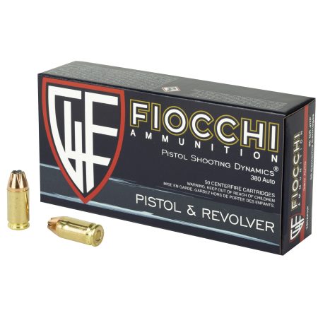 Fiocchi Ammunition - Fiocchi Ammunition 380 ACP 90-Grain Hollow Point Pistol Rounds (Box of 50, Case of 1000)