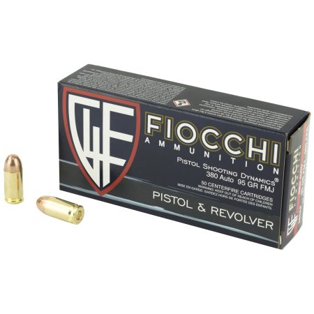 Fiocchi Ammunition - Fiocchi Ammunition 380 ACP 95-Grain Full Metal Jacket Pistol Ammo