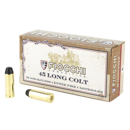 Fiocchi Ammunition - Fiocchi Ammunition 45 Colt 250-Grain Lead Round Nose Centerfire Pistol Ammo