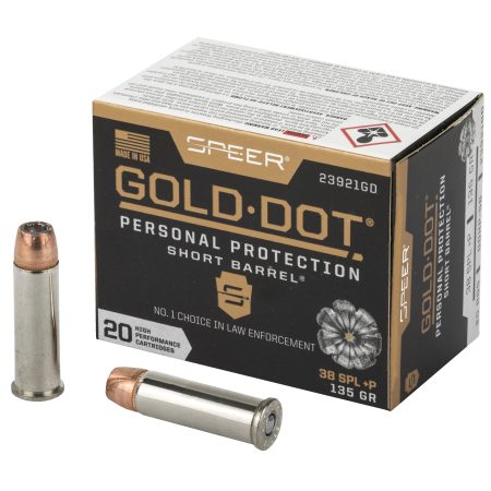 Speer Ammunition - Speer Ammunition Gold Dot .38 Special 135-Grain Hollow Point - Reliable Self-Defense Ammo