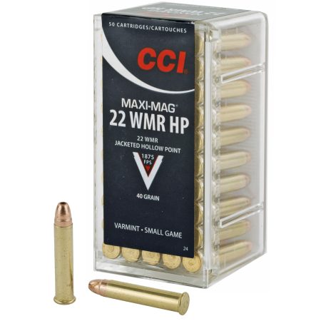 CCI Ammunition - CCI Ammunition Maxi-Mag 22 WMR Hollow Point - 40 Grain, 50 Rounds per Box