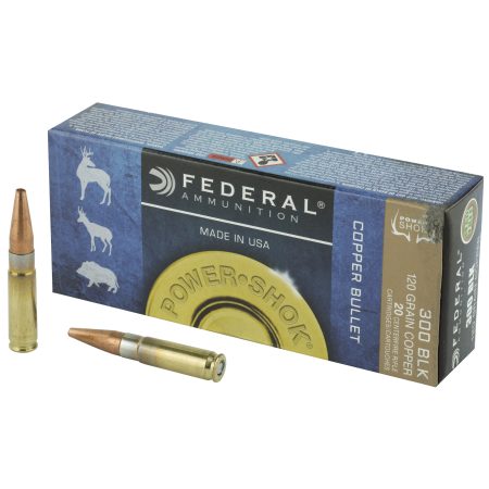 Federal - Federal PowerShok Copper 300 Blackout 120-Grain Soft Point Rifle Ammunition