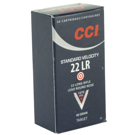 CCI Ammunition - CCI Ammunition 22LR Standard Velocity Lead Round Nose - 50 Rounds per Box