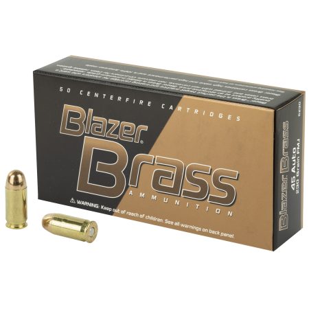 Blazer Ammunition - Blazer Brass 45 ACP 230 Grain FMJ Ammunition - Reliable Full Metal Jacket by Blazer Ammunition