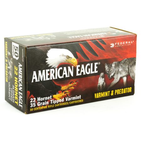Federal - Federal American Eagle Varmint & Predator 22 Hornet 35 Grain Polymer Tip Ammunition