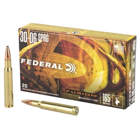 Federal - Federal Fusion 30-06 Springfield 165-Grain Boat Tail Rifle Ammunition - Pack of 20
