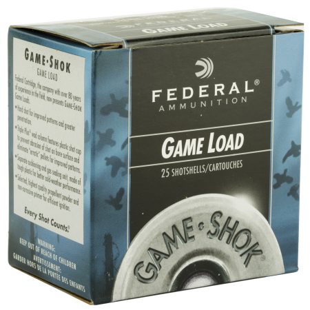 Federal - Federal Game Load 20 Gauge 2-3/4 inch #8 Shotshell – Reliable Upland Game Hunting Ammunition