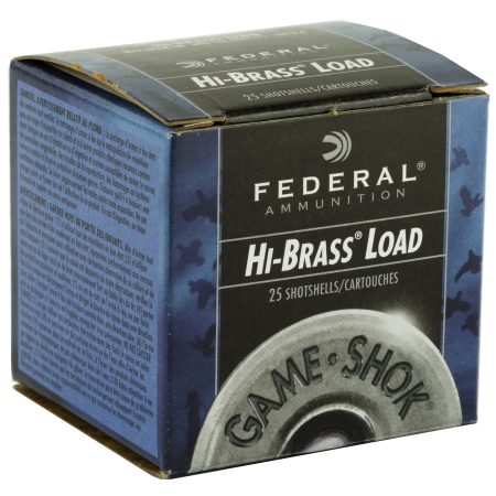Federal - Federal GameShok Hi-Brass 410 Bore 2.5 inch Shotshell with #6 Shot, 1/2 oz, 25 Rounds per Box
