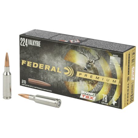 Federal - Federal Premium 224 Valkyrie Triple Shock X 78 Grain Copper Hunting Ammo (Part #P224VLKBTSX1)