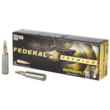 Federal - Federal Premium 300 Winchester Short Magnum 185 Grain Hybrid Hunter Rifle Ammunition - 20 Rounds