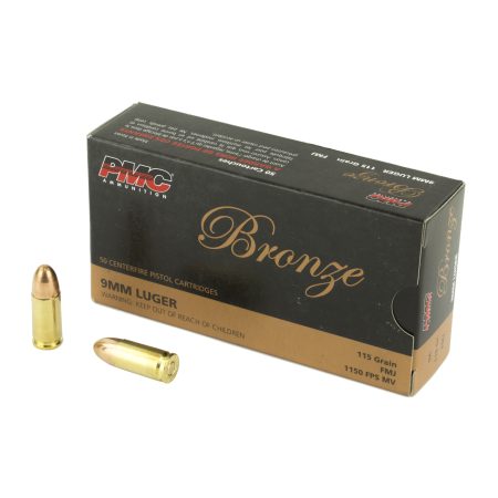 PMC Ammunition - PMC Ammunition Bronze 9mm 115 Grain Full Metal Jacket (50 Rounds per Box)
