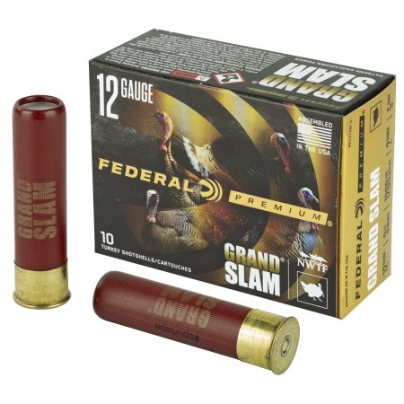 Federal - Federal Grand Slam 12 Gauge 3.5-inch Shotshell with #5 Shot, 2 oz – Controlled Patterning for Turkey Hunting