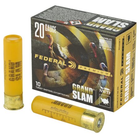 Federal - Federal Premium Grand Slam 20 Gauge Shotshells with FLITECONTROL FLEX Wad System, 1-5/16 oz #5 Shot (50 Rounds Case)