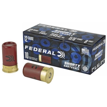 Federal - Federal Shorty Shotshell 12 Gauge 1.75 Inch 8 Shot – 10 Rounds per Box, 100 per Case