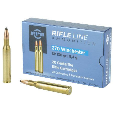 Prvi Partizan - Prvi Partizan PPU 270 Winchester Soft Point Ammunition, 130 Grain - 20 Rounds Per Box
