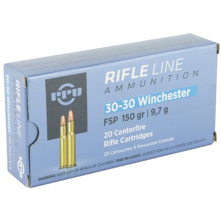 Prvi Partizan - Prvi Partizan PPU 30-30 Winchester Flat Soft Point Rifle Ammunition – 150 Grain, 20 Rounds per Box