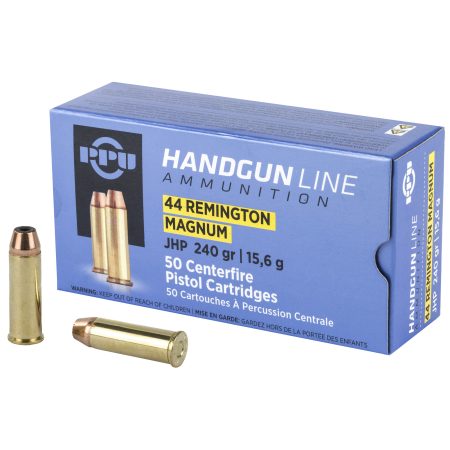 Prvi Partizan - Prvi Partizan PPU 44 Magnum 240-Grain Hollow Point Pistol Ammunition (50 Rounds per Box)
