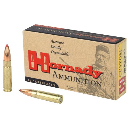 Hornady - Hornady Custom 300 Blackout 135 Grain FlexTip Ammunition - 20 Rounds
