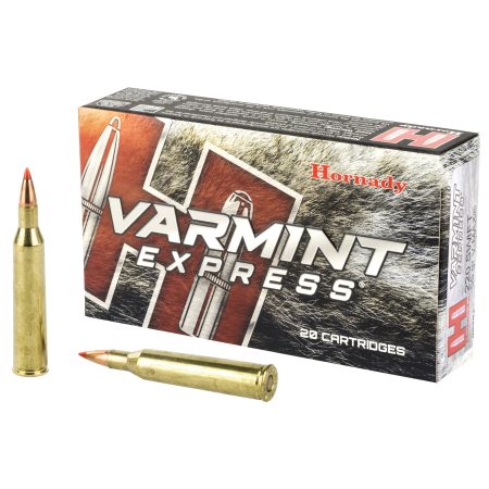 Hornady - Hornady Varmint Express 220 Swift 55-Grain V-Max Ammunition (20 Rounds Per Box)