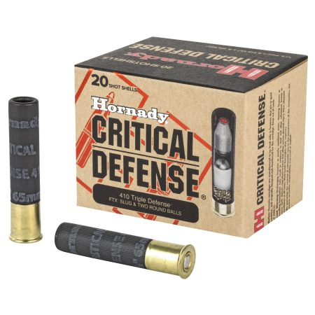 Hornady - Hornady Critical Defense 410 Bore 2.5 Inch Slug Ammunition - 20 Rounds