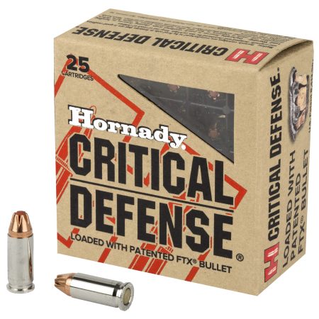 Hornady - Hornady Critical Defense FlexTip 25 ACP 35-Grain Hollow Point Ammunition (25 Rounds)